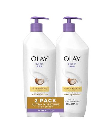 Olay Quench Body Lotion Ultra Moisture with Shea Butter and Vitamins - 20.2 fl. oz  Pack of 2