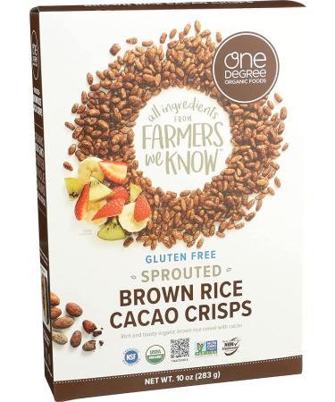 One Degree Cereal Rice Cacao Crisp 10 oz - Organic Gluten-Free Breakfast Cereal - Buy Online on GoSupps.com