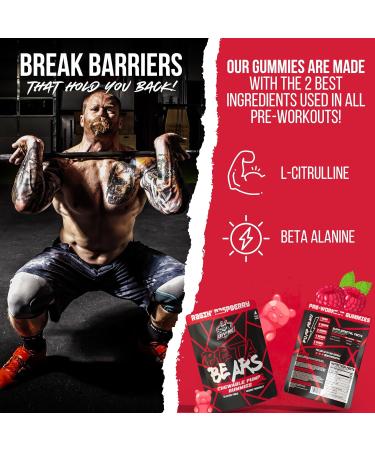 Best Tasting Pump Gummies for Men & Women | Intense Endurance & Strength | Stackable Pre Workout | 40 Gummies 10 Servings - Buy Online on GoSupps.com