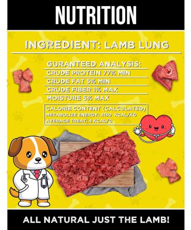 Berta Bites Freeze Dried Halal Lamb Lung - Buy Online on GoSupps.com