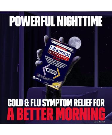 Green Hills MUCINEX Nightshift Sinus Caplets - 24/20 ct. - Fast Relief for Sinus Congestion & Cold Symptoms - Buy Online on GoSupps.com