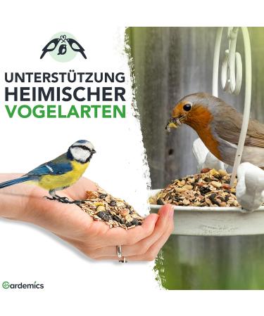 Gardemics Wild Bird Feed - Premium Peanuts & Sunflower Seeds for Year-Round Biodiversity - 10 kg Pack - Buy Online on GoSupps.com