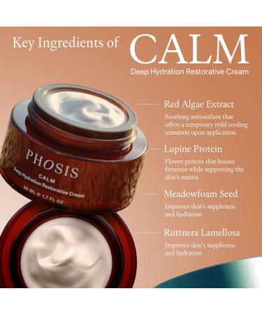 Phosis Calm Deep Hydration Restorative Cream Exceptionally Clean Moisturizer for Sensitive Skin Barrier Repair Face Cream for Women to Support Replenished Radiant Balanced Skin 50ml - Buy Online on GoSupps.com