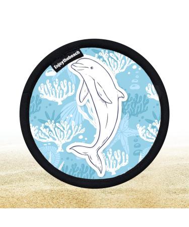 Sand Brush Remover Beach Sand Removal Mitt 4.72 inches Multifunctional Cleanings Brushes Beach Accessories Must-Have for Cleaning Hands Dry Sands Cleaner Compact Dolphin
