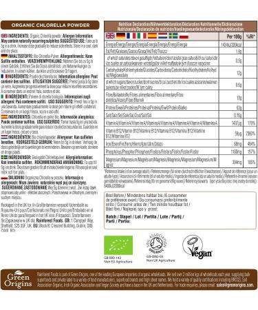 Rainforest Foods Organic Chlorella Powder 400g - Pure and Natural Superfood | Pack of 1 - Buy Online on GoSupps.com