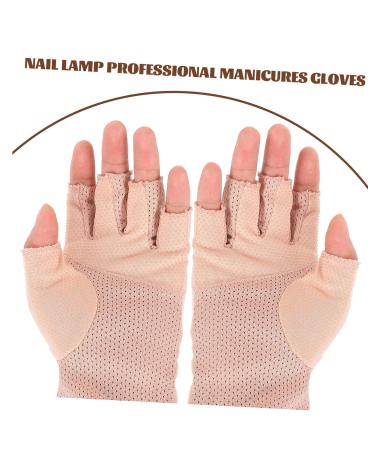 POPETPOP 1 Pair gloves Fingerless manicure Accessories anti-uv gloves for gel nails radiation protection UV gloves for manicure nail lamp anti-UV gloves for gel nail lamp golf glove gel - Buy Online on GoSupps.com