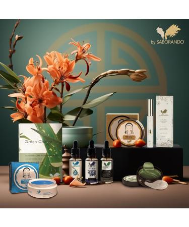 Korean Skincare by Saborando | 24K Gold Eye Pads for Dark Circles Wrinkles and Anti-Aging | Collagen & Hyaluronic Eye Care Masks - 60 Beauty Treatments with Vitamin E - Buy Online on GoSupps.com