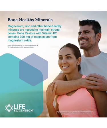 Buy Life Extension Bone Restore with Vitamin K2 - 120 Capsules for Stronger Bones - Buy Online on GoSupps.com