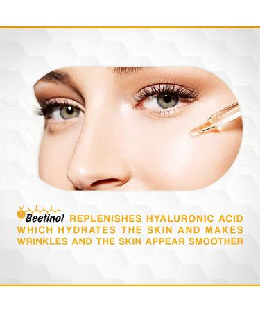 All-in-One Eye & Face Serum - Bee Venom Retinol Peptides Hyaluronic Acid & Vitamin C for Wrinkles Dark Circles & Puffiness - Buy Online on GoSupps.com
