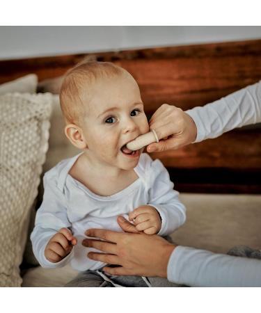 Moonkie Baby Finger Toothbrush Tongue Cleaner Kit | 3 Months + | 2 Pcs (Blush) - Buy Online on GoSupps.com