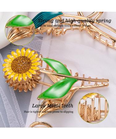 6 Pack Tulip Flower Metal Hair Claw Clips for Women - Non Slip & Strong Hold - 6 Styles for Thick & Thin Hair - Buy Online on GoSupps.com