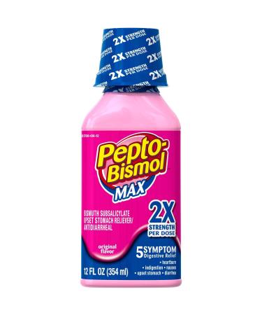 Pepto Bismolmaxliq 12 Size 12z Pepto-Bismol Max Strength Upset Stomach Relief