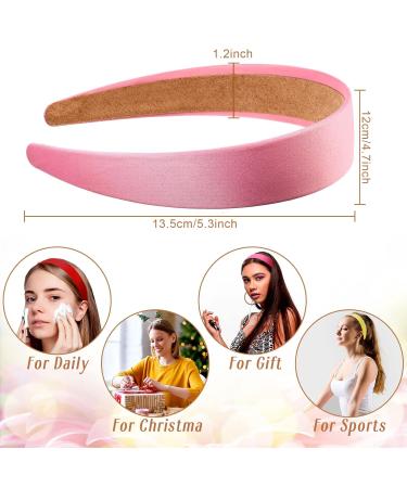 Janinka 36 Pcs Satin Headbands - Colorful DIY Hair Accessories for Women and Girls - Buy Online on GoSupps.com