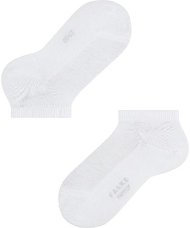 FALKE Kids Family Trainer Socks - Sustainable Cotton - Black Grey - Thin Ankle Socks for Boys and Girls - 1 Pair 19-22 White - Buy Online on GoSupps.com