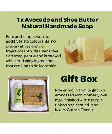 Motherlylove SENSITIVE SKIN Gift Box: Natural Soothing Repair Oil & Shea Butter Soap - Vegan Formula, Made in UK by Expert Midwife - Buy Online on GoSupps.com