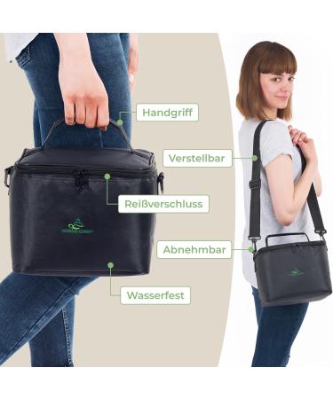 Massage Oil Warmer Bag with Handle & Shoulder Strap - Adjustable Compartments for Accessories | MASSAGE-EXPERT - Buy Online on GoSupps.com