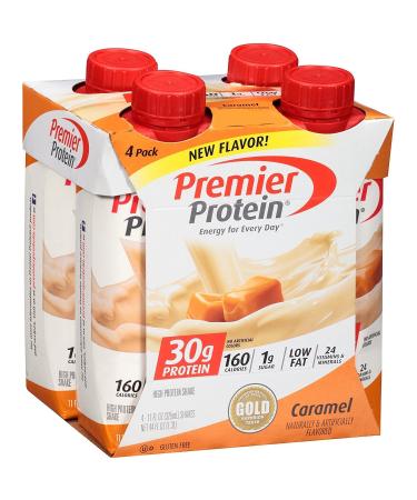 Premier Protein 30g Protein Shakes Caramel 11 Fluid Ounces 4 Count