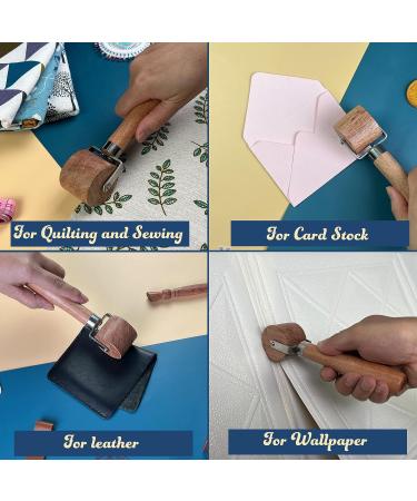 Savina Wooden Quilting Seam Roller - Easy Grip Handle Tool for Quilting, Sewing, Wallpaper & Home Decoration - Buy Online on GoSupps.com