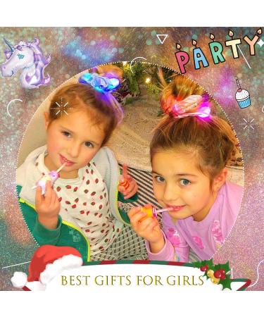 12 Pcs Light Up LED Scrunchies Neon Satin Hair Bands for Women & Girls - Buy Online on GoSupps.com