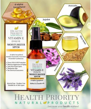 Organic Daily Moisturizer with SPF and Vitamin E Oil | Anti-Aging Hydrating Lotion for Face | 1 Fl Oz - Buy Online on GoSupps.com
