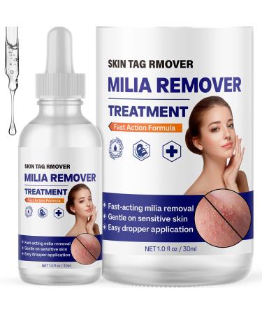 NateNatenight Milia Remover Serum for Face Targets Milia Around Eyes Nose & Cheeks Gentle Formula with Salicylic Acid for Sensitive Skin 3 oz