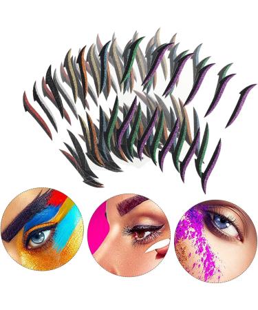 FRCOLOR 40 pairs Tool Quick Adhesive Eyeshadow Eyes Womens Fashion Strips Eyelid Winged Eyeliner Makeup 1 count (Pack of 1) Assorted Color - Buy Online on GoSupps.com