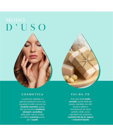 Oxxigena Neutral Basic Kit 1L | 99.5% Pure Vegetable Glycerin & Propylene Glycol | 50 VG/50 PG | Made in Italy | Pharmaceutical Purity - Buy Online on GoSupps.com