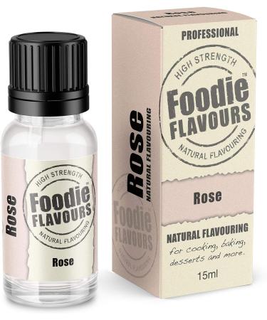 Foodie Flavours Rose 15ml Natural Food Flavouring - Pack of 1 - Buy Online on GoSupps.com
