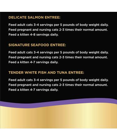 Sheba Perfect Portions Pat Wet Cat Food Tray Variety Packs Seafood 2.6 Oz (Pack of 24) - Convenient and Flavorful Cat Food Pack - Buy Online on GoSupps.com