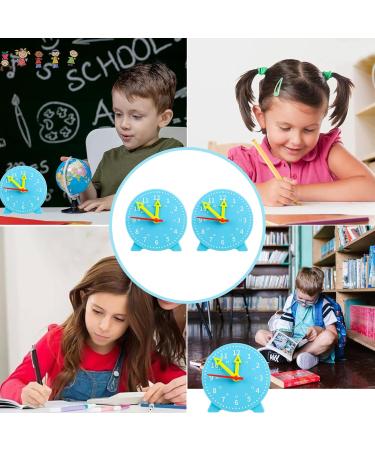 BVSRCP Learning Watch for Kids - 2-Piece Blue 24-Hour Clock for Early Education & Time Lessons - Buy Online on GoSupps.com