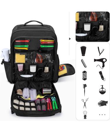 BAFASO Travel Barber Case - Stylish Black Barber Bag for Styling Tools - Buy Online on GoSupps.com