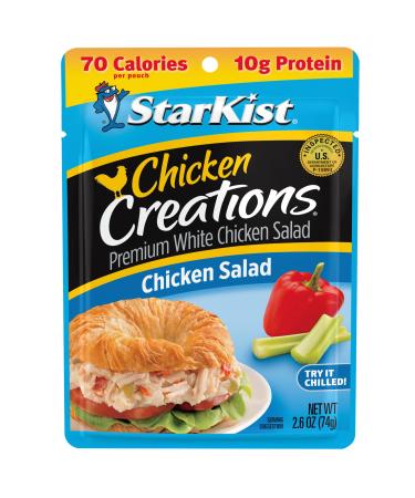 StarKist Chicken Creations, Chicken Salad, 2.6 oz Pouch (Pack of 12) Chicken Salad 2.6 Ounce (Pack of 12) - Buy Online on GoSupps.com