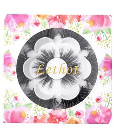 25MM Faux 3D Mink Lashes - 3 Styles | Dramatic Fluffy Volume | Lethot Lashes - Buy Online on GoSupps.com