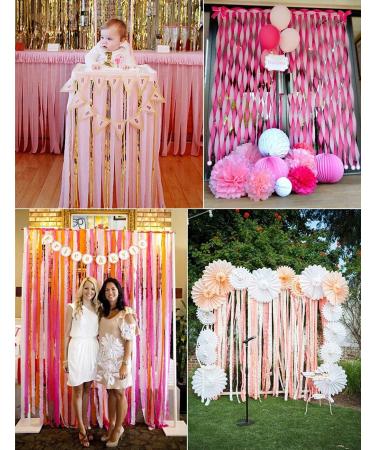 Streamers Paper 216ft Long 1.77in Wide Lovely Pink kits Crepe Paper Streamers 3 Colors  Tassels Streamer Paper for Birthday Party  Class Party  Family Gathering  Thanksgiving  Christmas Decorat - Buy Online on GoSupps.com