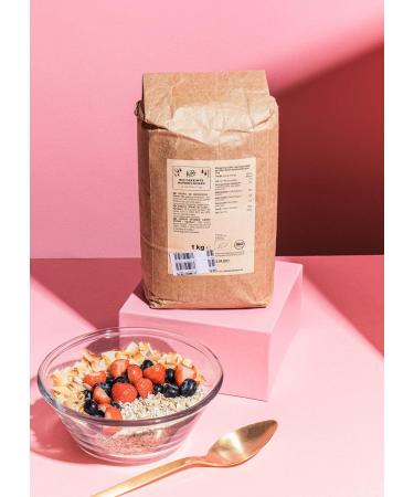 KoRo Organic Sprouted Oat Flakes 1 kg - Raw Germinated Superfood - Buy Online on GoSupps.com