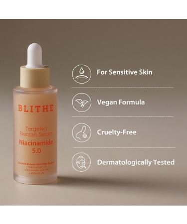 BLITHE Niacinamide Serum - Dark Spot Corrector & Face Brightening Serum with Cica Allantoin Arbutin & Tranexamic Acid - 1oz | Best Korean Skincare for Radiant Skin - Buy Online on GoSupps.com