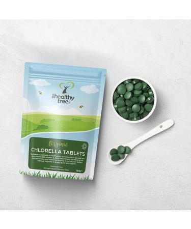 Organic Chlorella Tablets - High Vitamin B12, Iron, Protein & Amino Acids - UK Certified Vegan 300 x 500mg (150g) - Buy Online on GoSupps.com