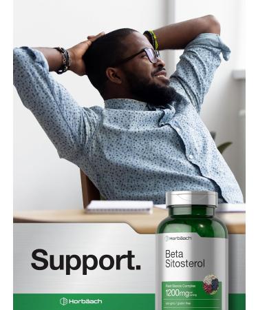 Horb ach Beta Sitosterol 1200mg | 240 Softgel Capsules | Mega Strength | Plant Sterols Complex | Non-GMO Gluten Free Supplement - Buy Online on GoSupps.com