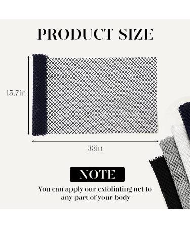 African Bath Sponge Set - Exfoliating Body Scrubber Trio in Black, White, Grey - Buy Online on GoSupps.com