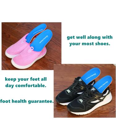 Orthotics Insoles for Flat Feet & Plantar Fasciitis | Arch Supports for Men & Women Shoes | Comfort & Pain Relief | 127-BLUE - Buy Online on GoSupps.com
