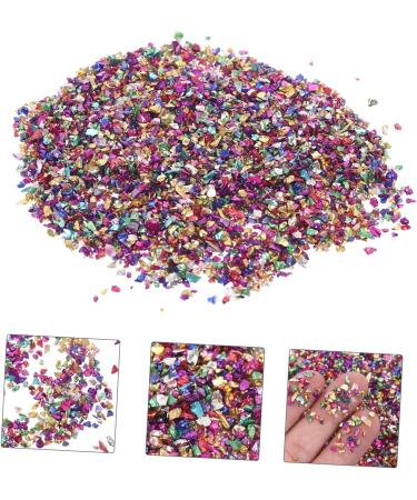 FOMIYES Metallic Chips 1 Glass Chip Jewelry Drill Vintage 3d Glass Nail Flakes Glitter 0.5X0.3cm Colorful - Buy Online on GoSupps.com