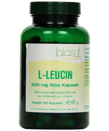 Bios L-Leucine 500 mg 100 capsules 1 pack (1 x 59 g)
