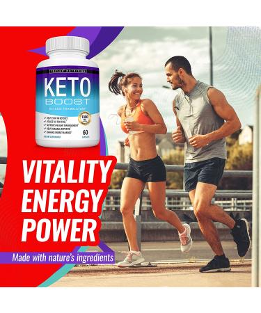 Keto Boost Diet Pills - Natural Exogenous Ketosis Supplement with Advanced Ketones for Energy & Focus | Toplux Keto Diet Pills for Men and Women - Buy Online on GoSupps.com