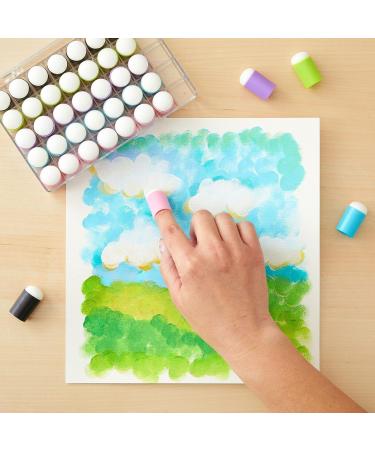 40 Pack Finger Painting Sponge Daubers - Stamping and Blending Tool for DIY Crafts - Buy Online on GoSupps.com