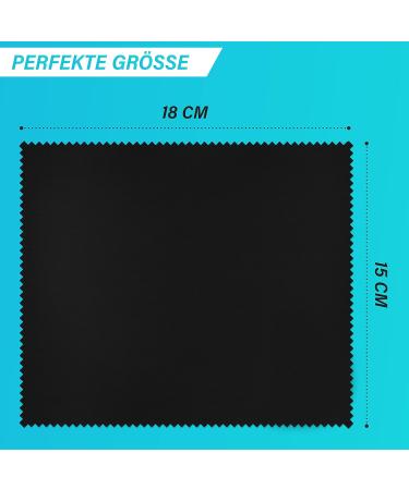 Frambay 6-Pack Microfiber Glasses Cleaning Cloths - Optician Quality Perfect for Glasses Cell Phones & Cameras - 18x15cm - Buy Online on GoSupps.com