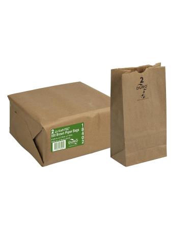 Duro ID# 18402 2# SOS Bag 30# 100% Recycled Natural Kraft 500pk 4-5/16 x 2-7/16 x 7-7/8 - Buy Online on GoSupps.com