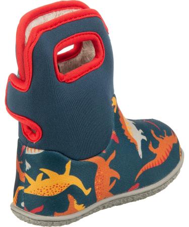 BOGS Baby Wellington Boots Plum Flower Stripe 71565 | UK Child Size 3-8 & 9 | Dino Indigo Multi - Buy Online on GoSupps.com