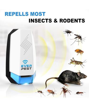 2 Pack Ultrasonic Pest Repeller Plug - Electronic Insect Control Defender for Roach, Bed Bug, Mouse, Rodent, Mosquito - Indoor Repellent for Cockroach, Ants, Mice, Fly, Rat, Bedbug, Spider, Squirrel - Color91 - Buy Online on GoSupps.com