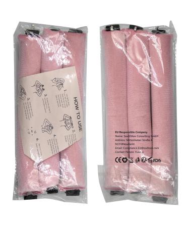 Miioto Heatless Curls Band - 3 Piece Soft Overnight Hair Curler for Long & Short Hair No Heat Pink - Buy Online on GoSupps.com