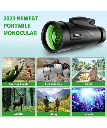 JIPNO High Powered Monocular-Telescope for Adults and Kids with Smartphone Adapter  Dust-Proof BAK4 Prism Monocular with Clear Low Light Vision for Hunting/Target Shooting/Stargazing/Camping/Traveling 12x50 - Buy Online on GoSupps.com